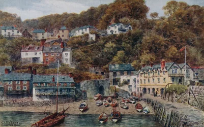 Clovelly vom Kai aus