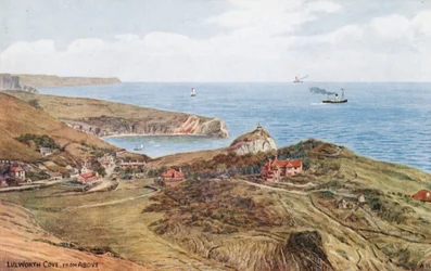 Lulworth Cove, von oben
