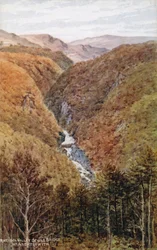 Rheidol-Tal, Teufelsbrücke, bei Aberystwyth