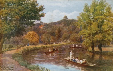 Der Fluss Wey, Guildford