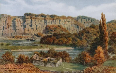 Der Wye bei Llancault, bei Chepstow