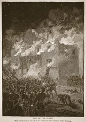 Der Fall des Alamo, aus einem Buch veröffentlicht 1896