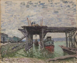 Brücke im Bau