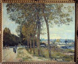 Die Seine bei Marly. Gemälde von Alfred Sisley