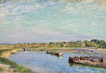 Der Hafen von Saint Mammes, Der Morgen, 1885