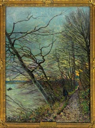 Le bois des Roches, Veneux - Nadon (Veneux-les-Sablons), Seine-et-Marne. Gemälde von Alfred Sisley (1839-1899) 1880 Paris, Louvre-Museum