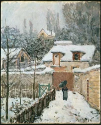 Schnee in Louveciennes