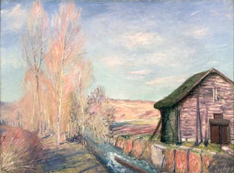 Frühling auf dem Land, am Rande von Moret