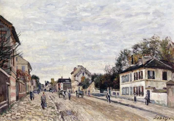 Straßenszene in Marly, 1876