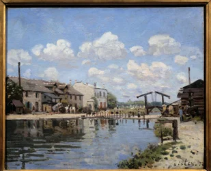 Der Canal Saint Martin in Paris im Jahr 1872