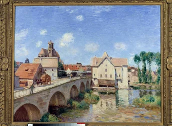 Die Brücke von Moret im Jahr 1893 Gemälde von Alfred Sisley (1839-1899) 1893. Dim 0,73 x 0,92 m. Paris, Musée d