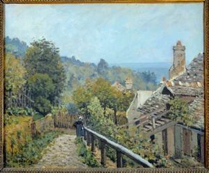 Ansicht von Louveciennes, Weg der Mittelhöhe genannt Höhen von Marly