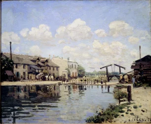 Blick auf den St. Martin-Kanal im Jahr 1872