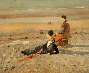 A. Stevens, Ein schöner Tag in Le Tréport