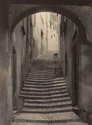 Eine Straße in Bellagio