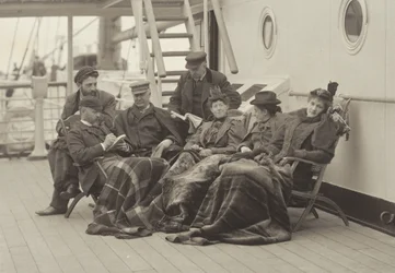 Sime Herrmann, Herr und Frau Mann, Dr. Brown, Herr McGibbon, Fräulein Linthicum und Emmy—An Bord der Bourgogne 5.–14. Mai 1896