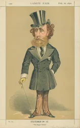 Der Marquis (John) Townshend, Der Freund der Bettler, 26. Februar 1870, Vanity Fair Karikatur