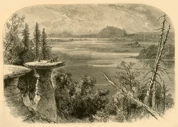 Stand Rock am Wisconsin River, 1874