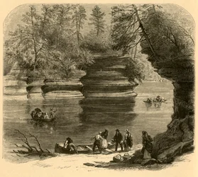 Steamboat Rock, Wisconsin River