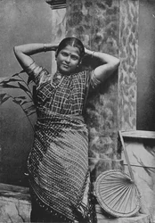 Hochkastige Tamil-Dame, ca. 1890, 1910