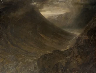 Wasdale Head vom Styhead Pass, Cumbria, ca. 1854