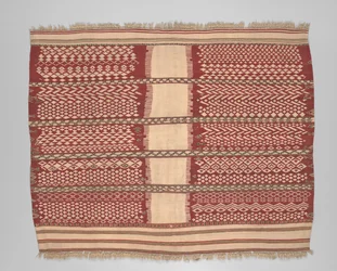 Zeremonieller Überwurf oder Umhang der Frau (axellal), spätes 19. Jahrhundert