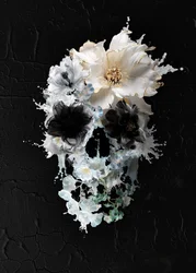 Blumenschädel-Spritzer