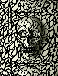 Komplexe Schädelillusion