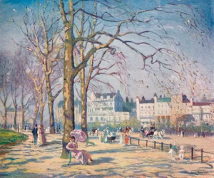 Frühling im Hyde Park, um 1910