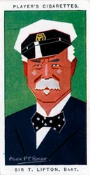 Sir Thomas Johnstone Lipton, 1. Baronet, britischer Lebensmittelhändler und Yachtsmann, 1926
