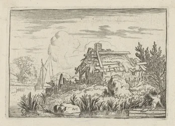 Verfallenes Haus am Wasser