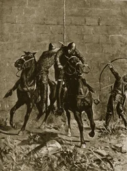 Stephen rettet Prinz Heinrich von Schottland in Ludlow, Illustration aus 