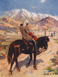 Der einzige Überlebende einer Armee, Dr. Brydon erreicht Jallalabad allein