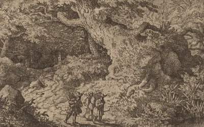 Ein dichter Wald, wahrscheinlich ca. 1645-1656