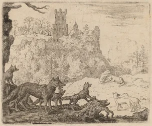 Reineke Fuchs verlässt mit dem Dachs, wahrscheinlich ca. 1645-1656