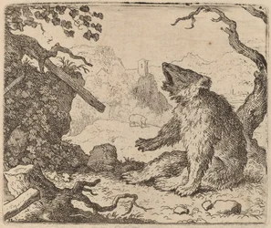 Der Bär als Bote, wahrscheinlich um 1645-1656