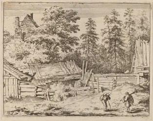 Drei Hütten, wahrscheinlich ca. 1645-1656