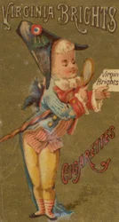 Aus der Serie Mädchen und Kinder N64 zur Förderung von Virginia Brights Zigaretten für Allen &..., 1886