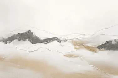 Gelassene Abstrakte Berge