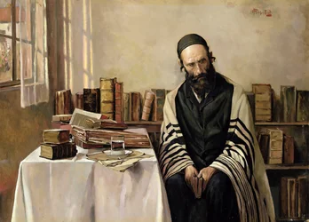 Ein Rabbi in seinem Arbeitszimmer