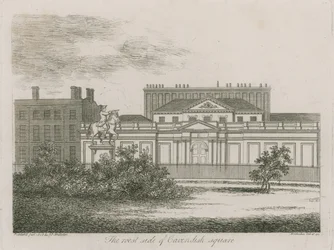 Die Westseite des Cavendish Square, London