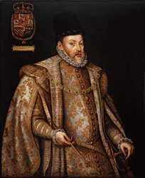 Porträt Philipps II. 1527-1598, König von Spanien und Portugal, zweite Hälfte des 16. Jahrhunderts