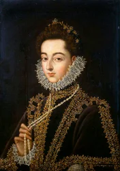 Porträt der Infantin Catherine Michelle von Spanien, 1567-1597, 1582-1585