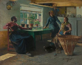 Interieur mit Fischerfrauen