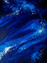 Tiefblaue Nebel