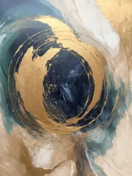 Goldener Blauer Wirbel
