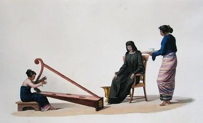 Verschiedene Kostüme der Menschen von Coupang, Timor, aus 