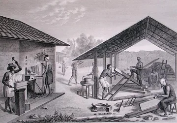 Diverse mechanische Arbeiten, Coupang, Timor, aus 