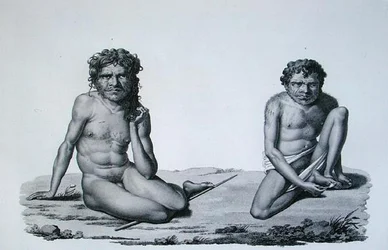 Port Jackson, New Holland: Aborigines aus den Blue Mountains, aus 