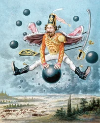 Die erstaunlichen Abenteuer des Baron Münchhausen, Illustration von Alphonse Adolphe Bichard (1879)
